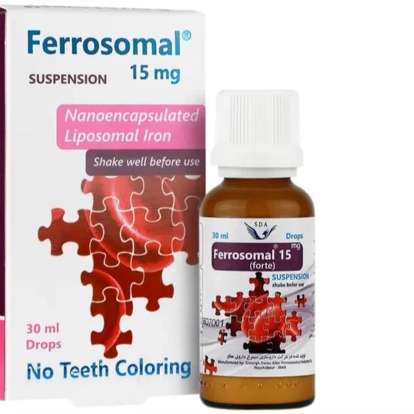 قطره آهن فروزومال فورت 15 میلی گرم سیمرغ دارو عطار 30 میلی لیتر