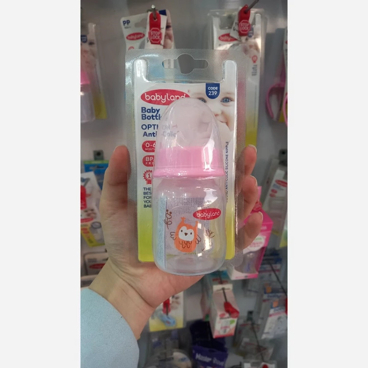 شیشه شیر آنتی کولیک 0 تا 6 ماه بی بی لند 80 میل کد 239