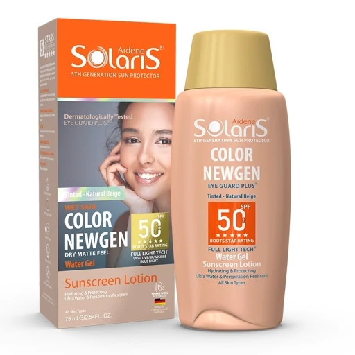 لوسیون ضد آفتاب فاقد چربی آردن سولاریس SPF50 بژ طبیعی