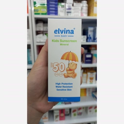 کرم ضدآفتاب کودک الوینا مینرال SPF50