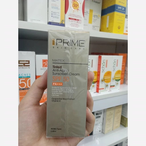 کرم ضد آفتاب جوان کننده پرایم بی رنگ SPF50