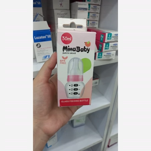 شیشه شیر 30 میل مینا بی بی نمای ۲