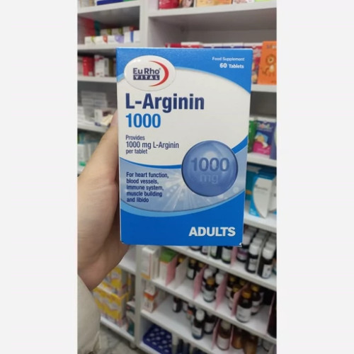 قرص ال آرژنین 1000 یوروویتال برای افزایش انرژی و بهبود گردش خون