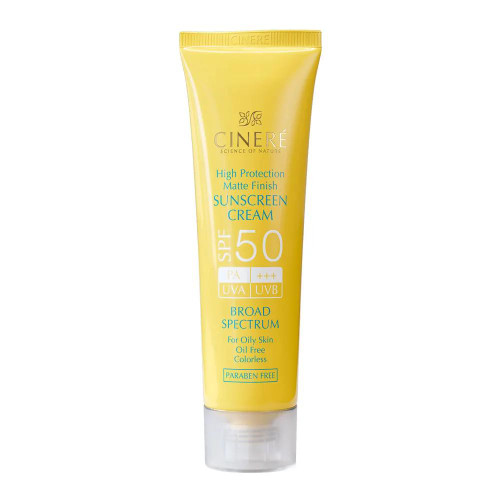 ضدآفتاب بی رنگ spf50 سینره 50 میل
