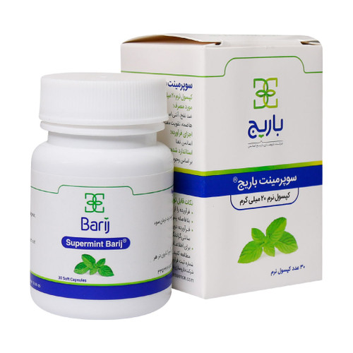 کپسول نرم سوپرمینت باریج اسانس بسته 30 عددی