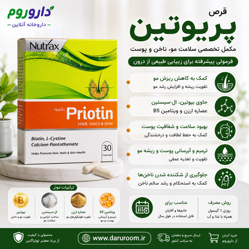 کپسول پریوتین 30 عددی