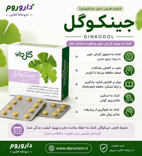قرص جینکوگل گل دارو 30 عدد
