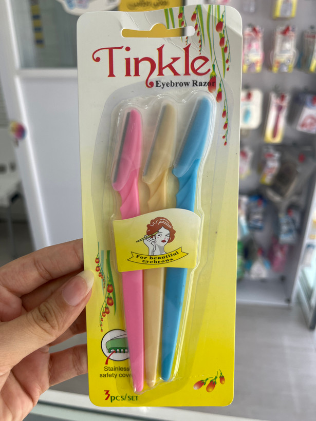تیغ اصلاح ابرو تینکل ۳ عددی