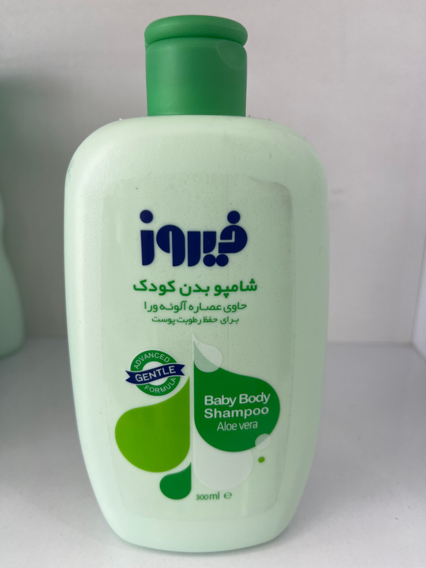 شامپو بدن کودک فیروز حاوی عصاره آلوئهورا ۳۰۰ میلیلیتر (سبز)