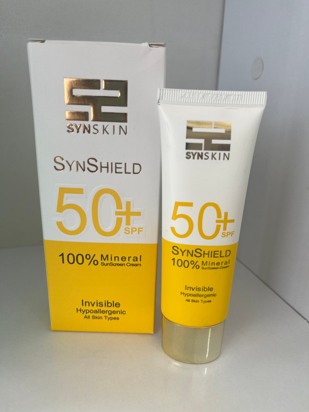کرم ضدآفتاب تیوپی مینرال ساین شیلد SPF50+ ساین اسکین مناسب انواع پوست ۵۰ گرم