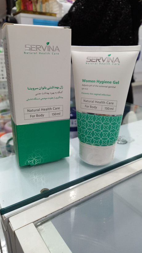 ژل بهداشتی بانوان سروینا تنظیمکننده pH حجم ۱۵۰ میلیلیتر