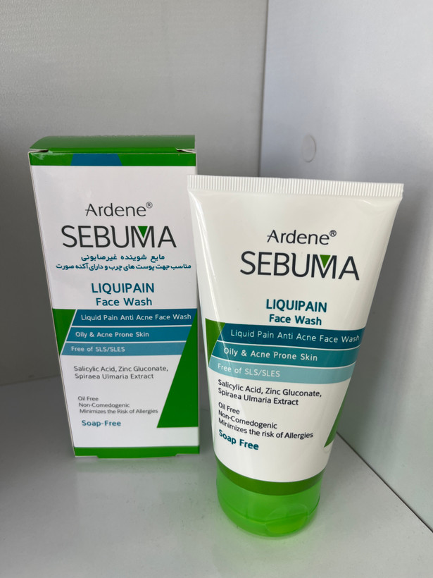 مایع شوینده غیرصابونی صورت سبوما آردن مناسب پوست چرب و دارای آکنه 150 میلی لیتر