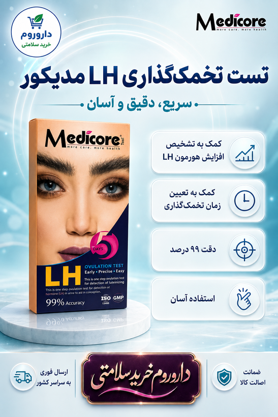 تست تخمکگذاری LH مدیکور