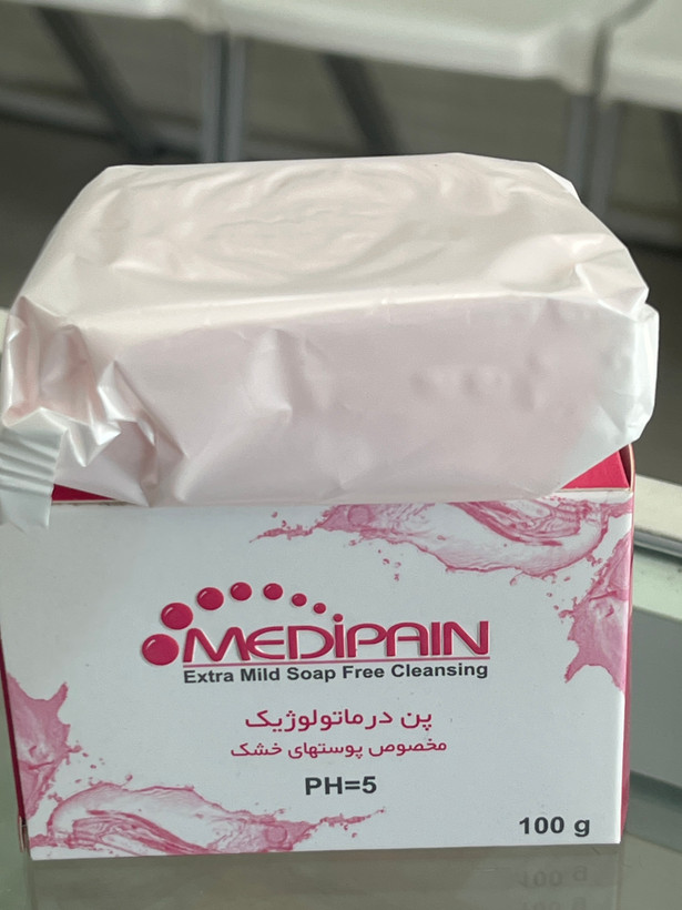 پن درماتولوژیک مدیپین مخصوص پوست خشک با pH ۵ وزن ۱۰۰ گرم