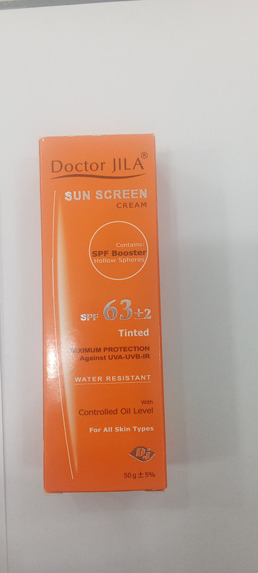 کرم ضد آفتاب رنگی دکتر ژیلا SPF 63±2 وزن ۵۰ گرم