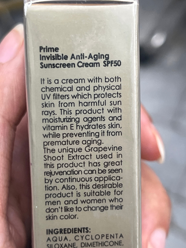 کرم ضد آفتاب جوانکننده بیرنگ ماتکس پرایم SPF50 حجم ۴۰ میلیلیتر