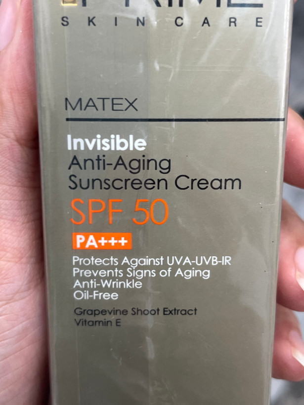 کرم ضد آفتاب جوانکننده بیرنگ ماتکس پرایم SPF50 حجم ۴۰ میلیلیتر
