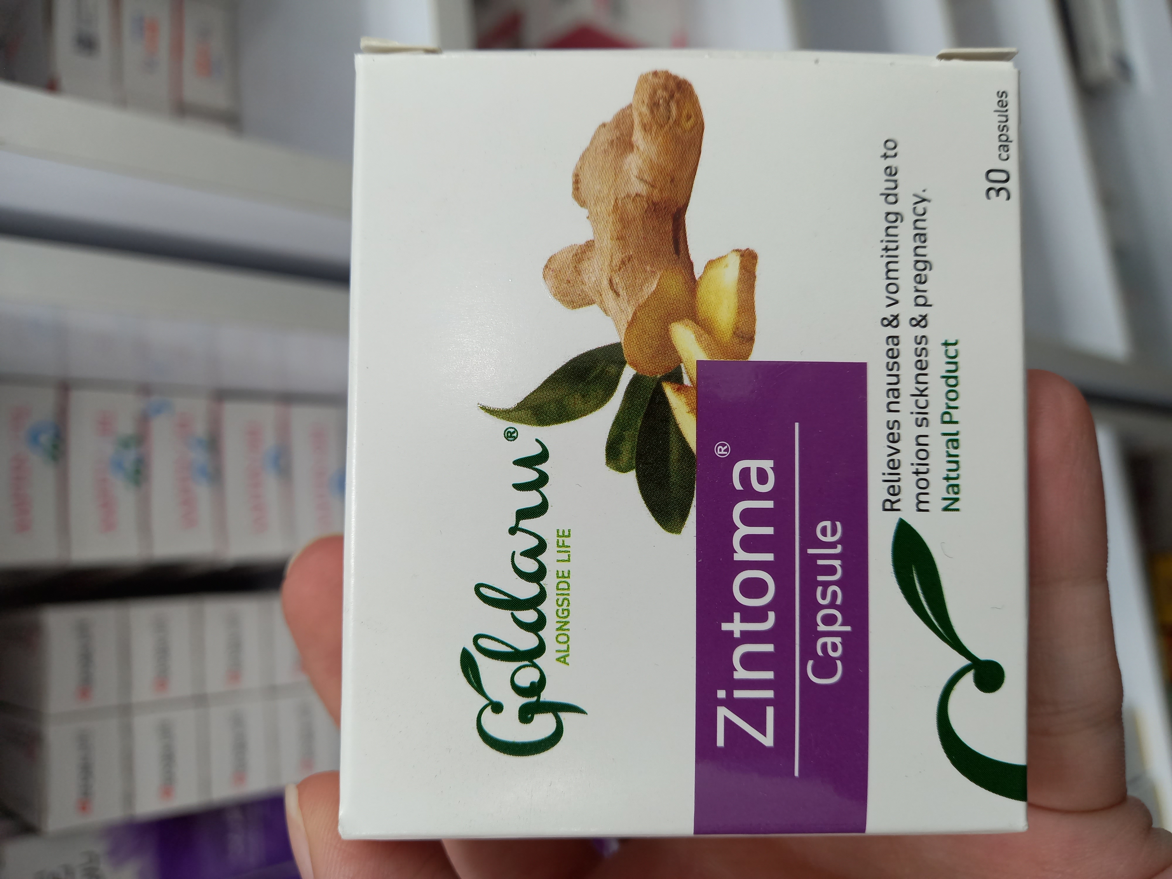 کپسول زینتوما گلدارو برای رفع تهوع و استفراغ ۳۰ عدد
