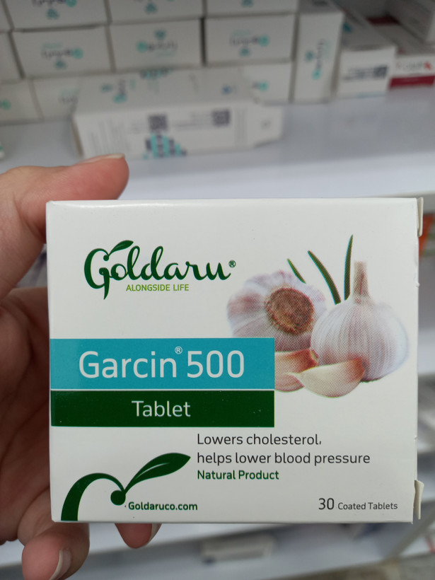 قرص گارسین ۵۰۰ گلدارو برای کاهش کلسترول و فشارخون ۳۰ عدد