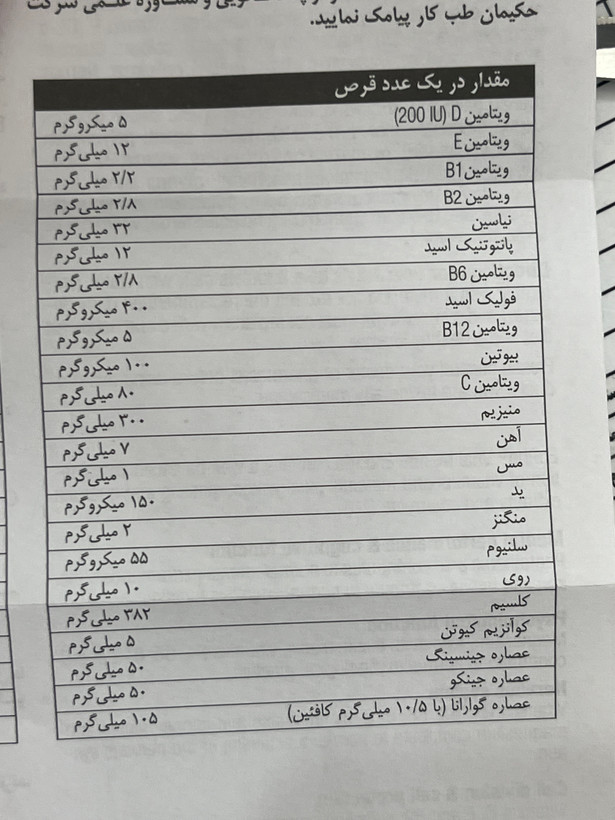 قرص منتال انرژی یوروویتال ۶۰ عدد | کمک به تقویت قدرت ذهنی، حافظه و عملکرد طبیعی سیستم عصبی