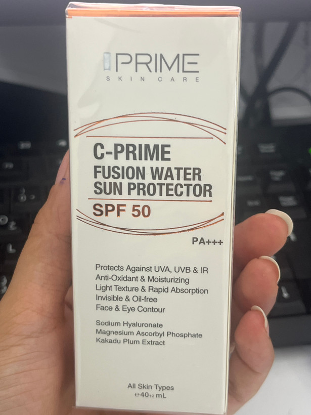 فلوئید ضدآفتاب فیوژن واتر C-Prime پرایم SPF 50 حجم ۴۰ میلیلیتر