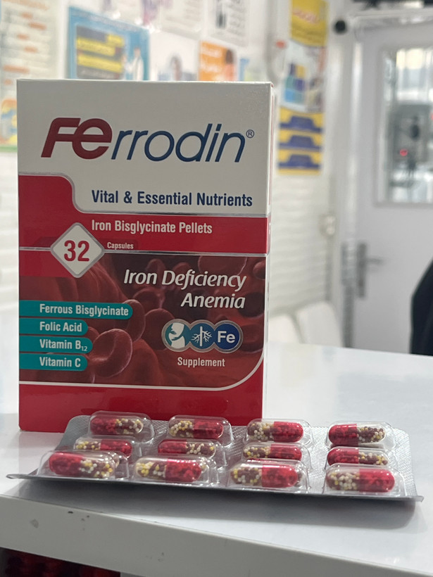 کپسول فرودین ۳۲ عددی | کمک به پیشگیری از کمخونی فقر آهن