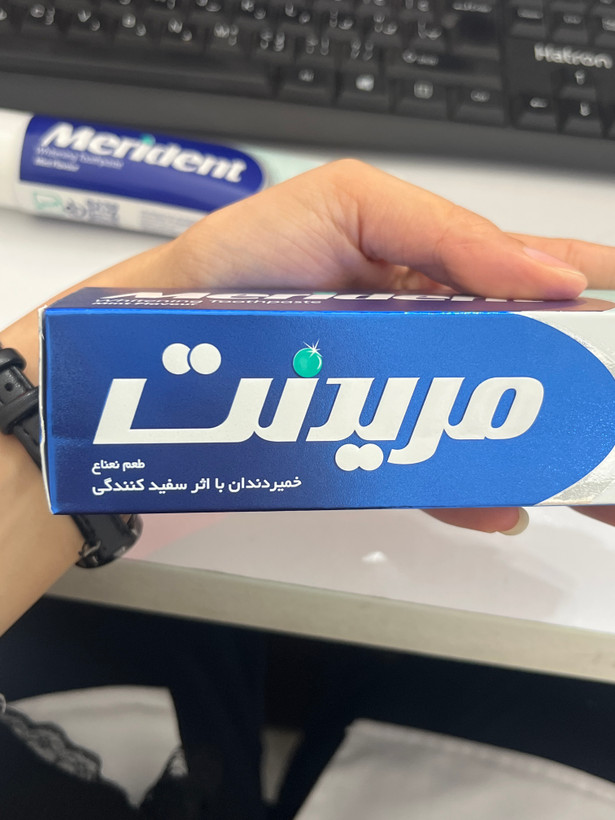خمیردندان سفیدکننده مریدنت با طعم نعناع ۱۳۰ گرم | سفید و درخشانکننده دندانها