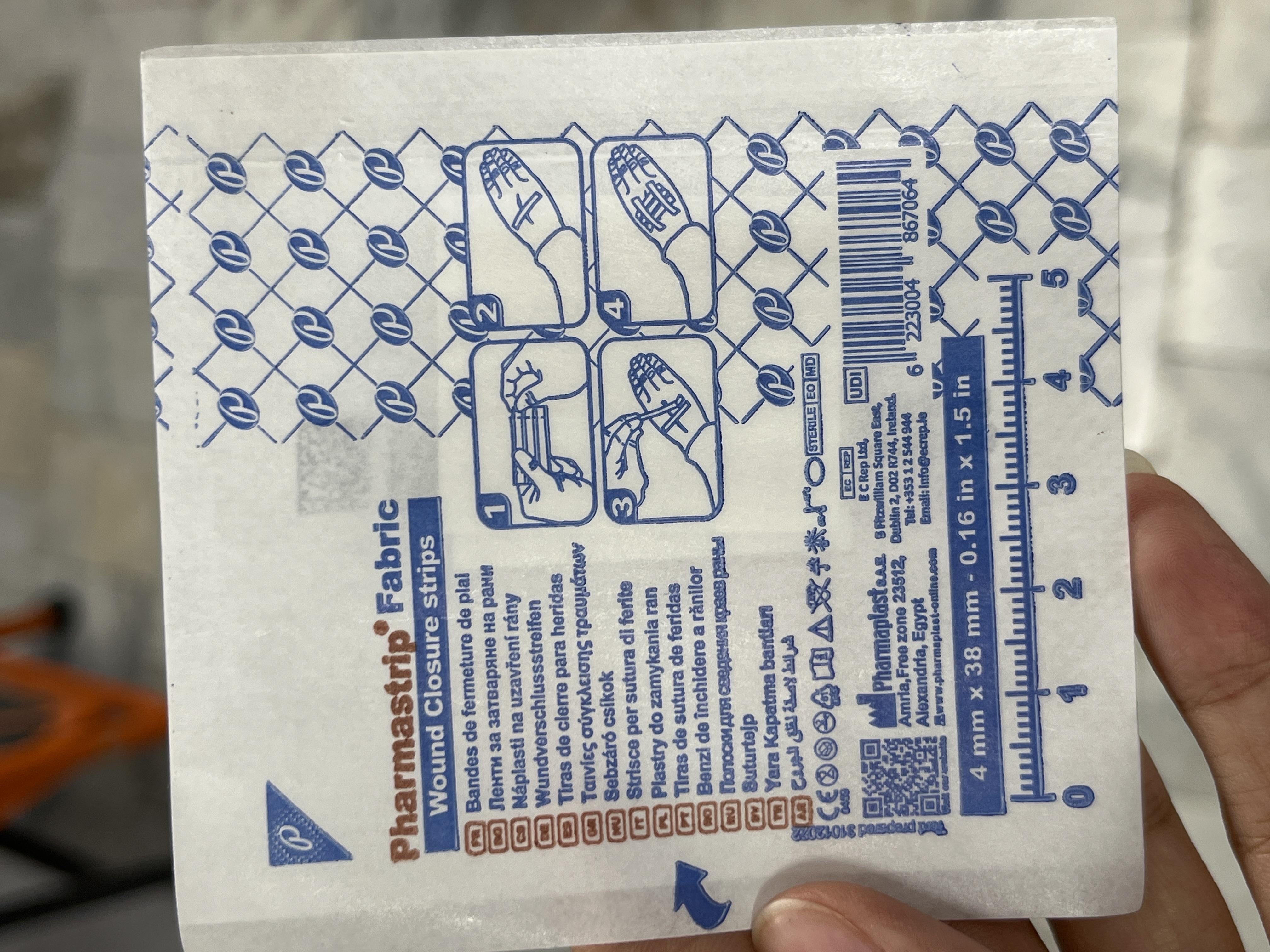 چسب بخیه ابعاد 4 در 38 میلیمتر