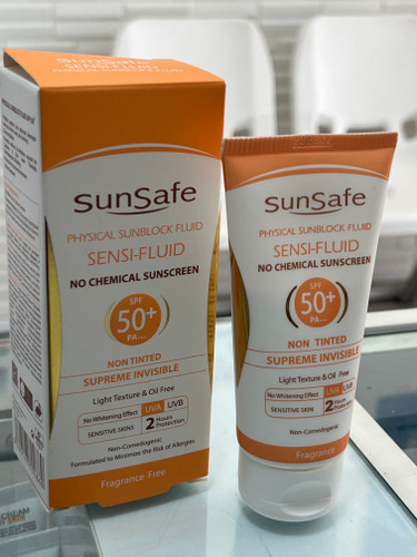 فلوئید ضد آفتاب SPF50 فیزیکال سان سیف 50 میل