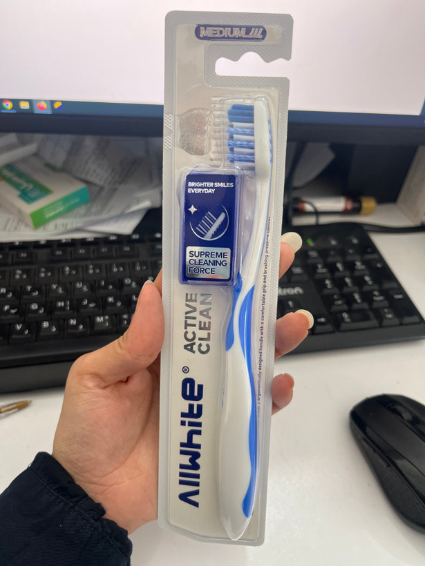 مسواک آل وایت مدل Active Clean | متوسط | کد 629